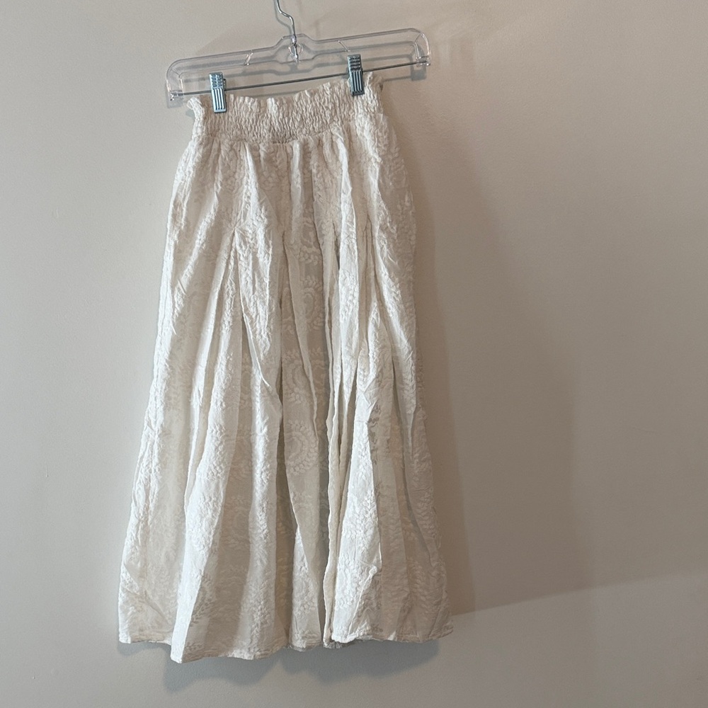 Chic Cream A-Line Women's Skirt